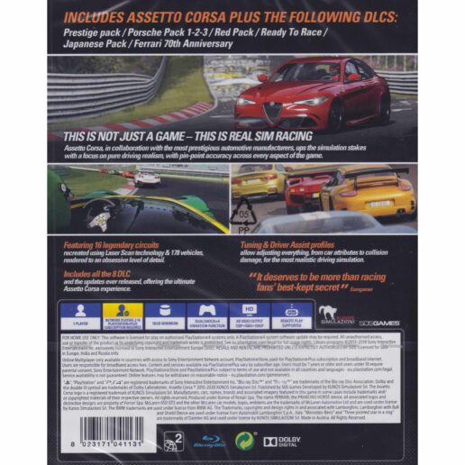Assetto Corsa Ultimate Edition Playstation 4 PS4