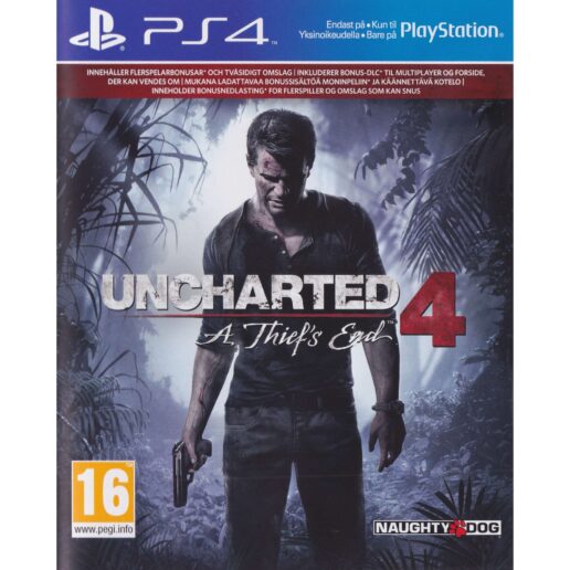 Uncharted 4 A Thiefs End Playstation 4 PS4 Nordic (Begagnad)