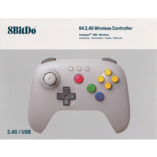 8BitDo 64 Trådlös Handkontroll 2.4Ghz