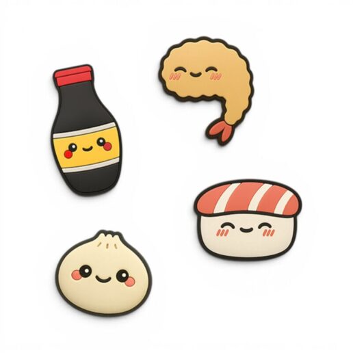 Bao House Bao Bun Foodiemals set of 4 pendants