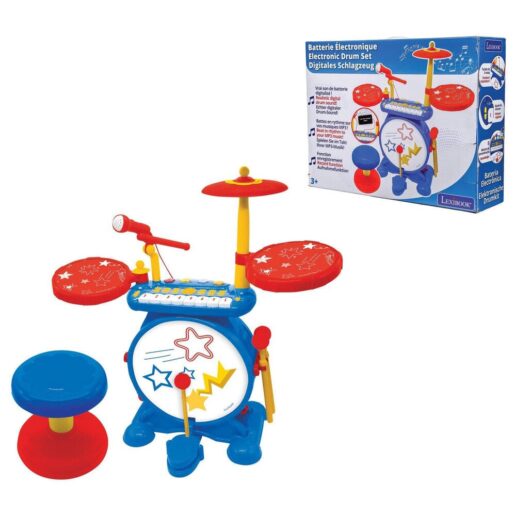 My Rock Band Light-Up Electronic Drum Set with Seat