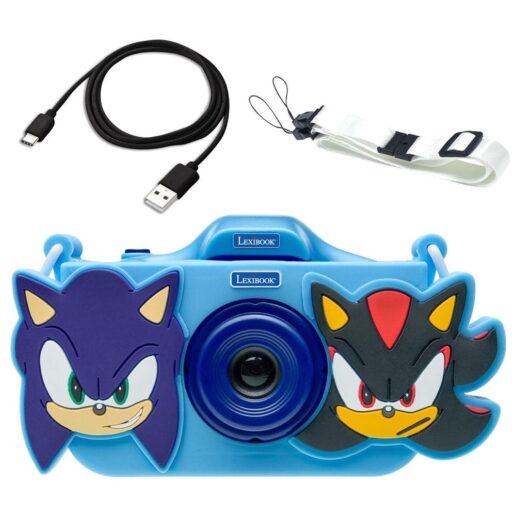 Sonic The Hedgehog Kids digital camera with protective cover