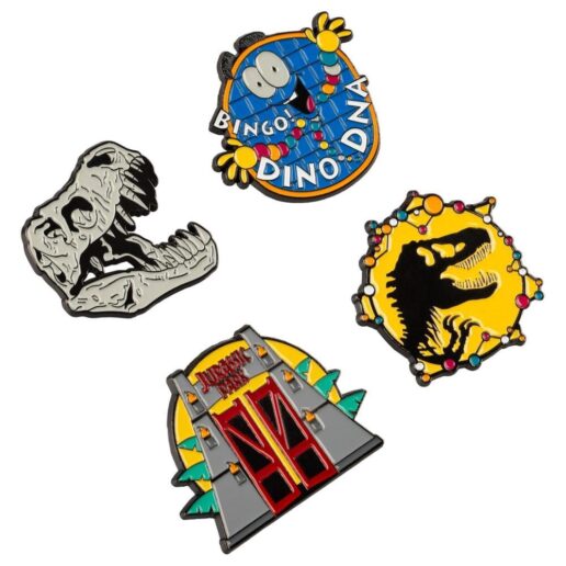Jurassic Park set of 4 pins