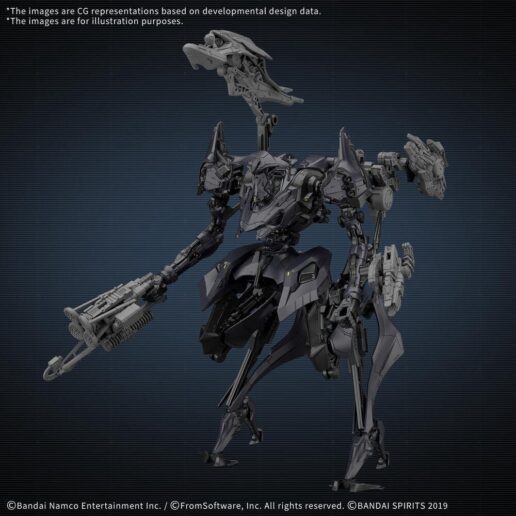 30MM Armored Core VI Fires Of Rubicon Schneider Nachtreiher 40E Dual Nature Model Kit Base Figure