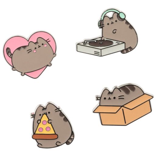 Pusheen set of 4 pins