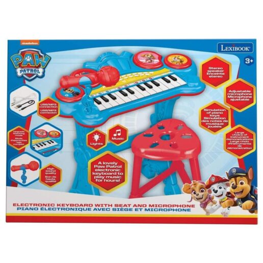Paw Patrol Electronic keyboard with seat and microphone