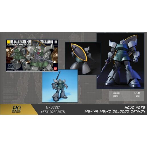 Gundam MS-14C Gelgoog Cannon Mobile Suit Model Kit HGUC 1/144