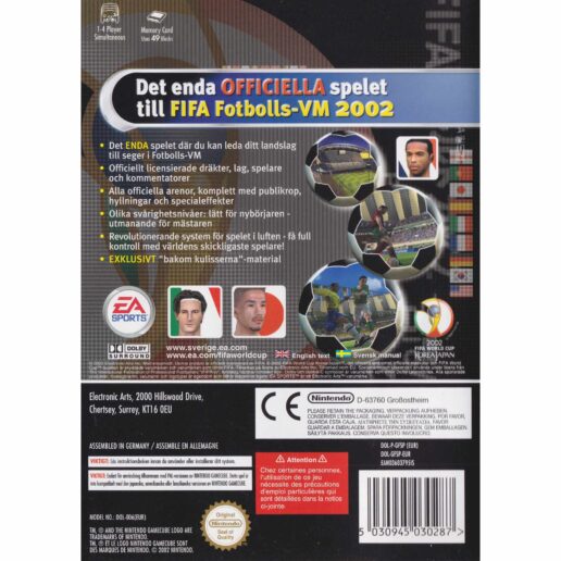 FIFA Fotbolls-VM 2002 Nintendo Gamecube Swedish (Begagnad)