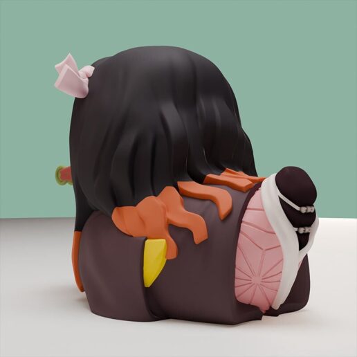 Demon Slayer Kimetsu no Yaiba Nezuko Kamado Rubber duck figure 5cm