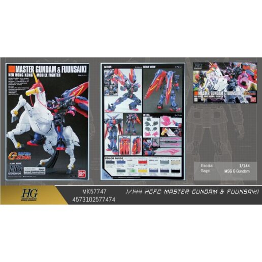Mobile Fighter G Gundam GF13-001NHII Master Gundam Fuunsaiki Model Kit HGFC 1/144