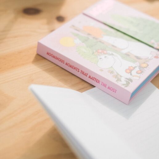 Moomin weekly planner with sticky notes
