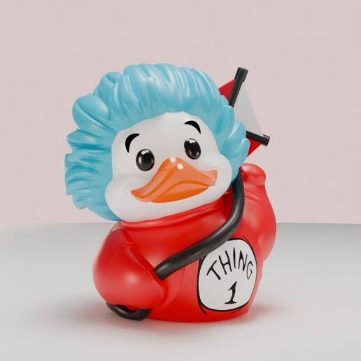The Cat in the Hat Thing 1 Rubber duck figure 9cm
