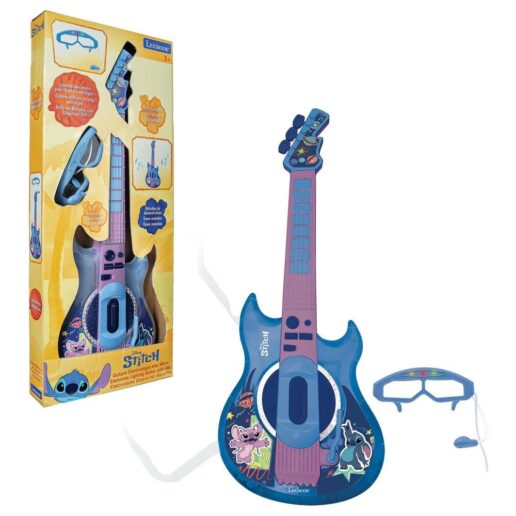 Disney Stitch Light-up electronic guitar with microphone