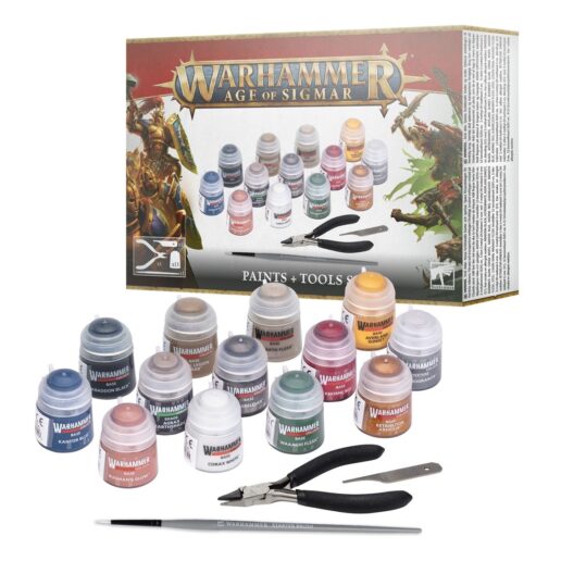 Warhammer AoS Paints + Tools Set