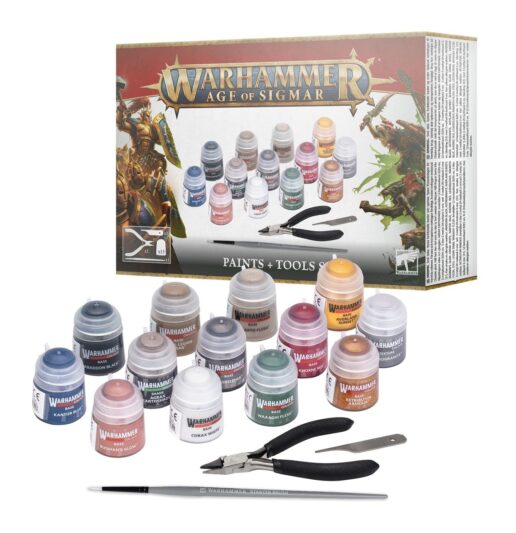 Warhammer AoS Paints + Tools Set