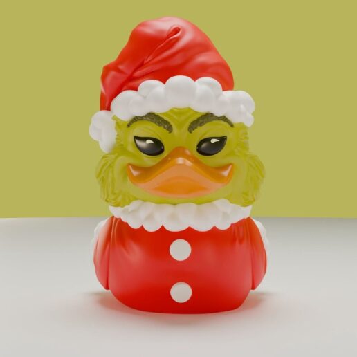 The Grinch Santa Outfit Rubber duck figure 5cm