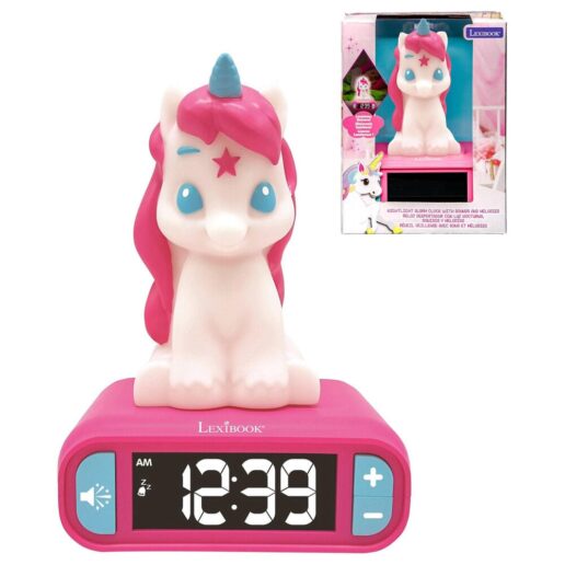 Unicorn 3D night light digital alarm clock