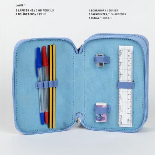 Disney Stitch triple pencil case