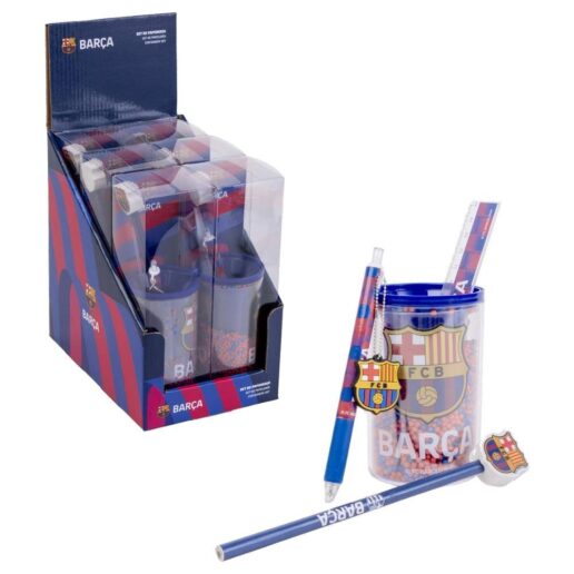 F.C. Barcelona pencil holder stationery set