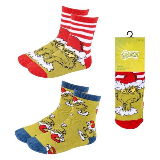 The Grinch set of 2 non-slip socks