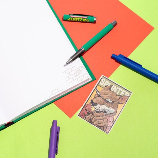 Ninja Turtles A5 notebook + pen