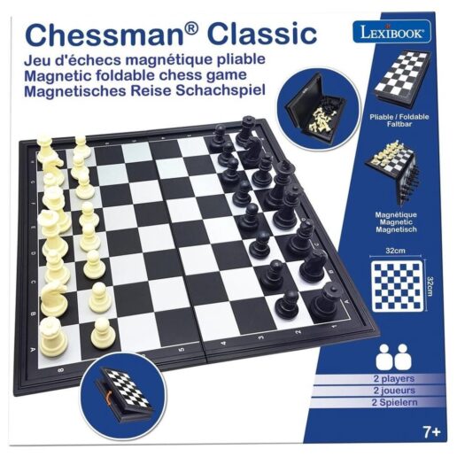 Folding magnetic chess set