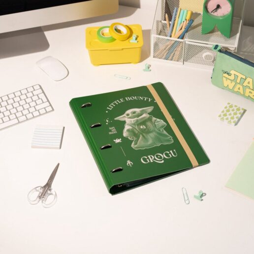 Star Wars The Mandalorian Grogu 4 ring binder