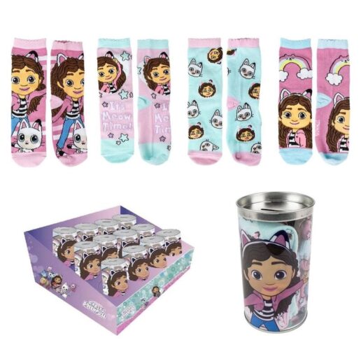 Gabbys Doll House Money box 4 pairs of socks