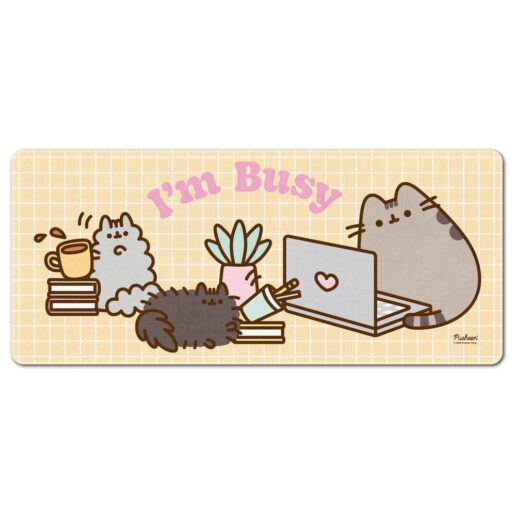Pusheen desk mat