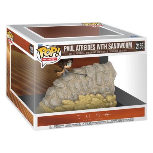 POP figure Dune Part Three Moment Paul Atreides with Sandworm