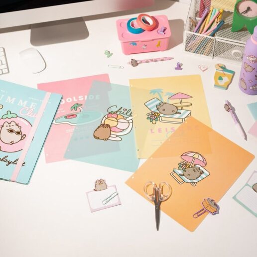 Pusheen 4 ring binder