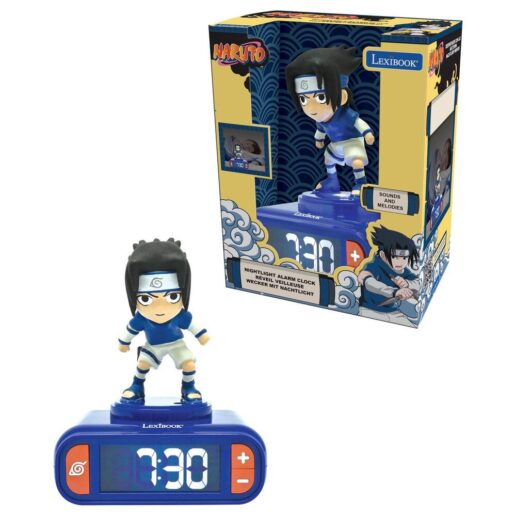 Naruto Shippuden Sasuke 3D night light digital alarm clock