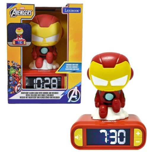 Marvel Iron Man alarm clock with night light