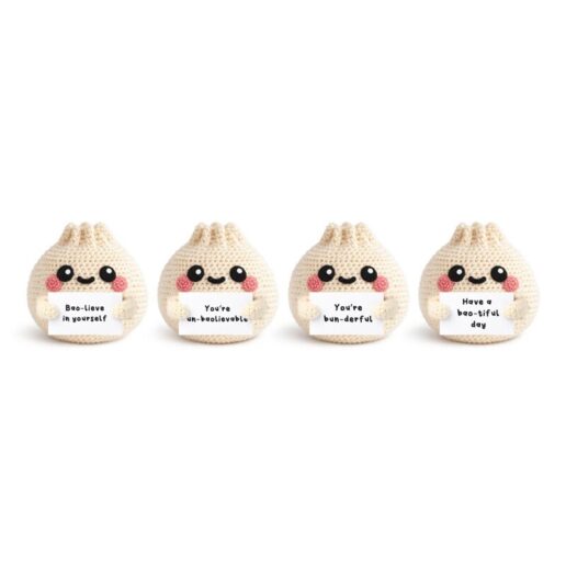 Bao House Bao Bun Foodiemals assorted mystery crochet with comforting messages