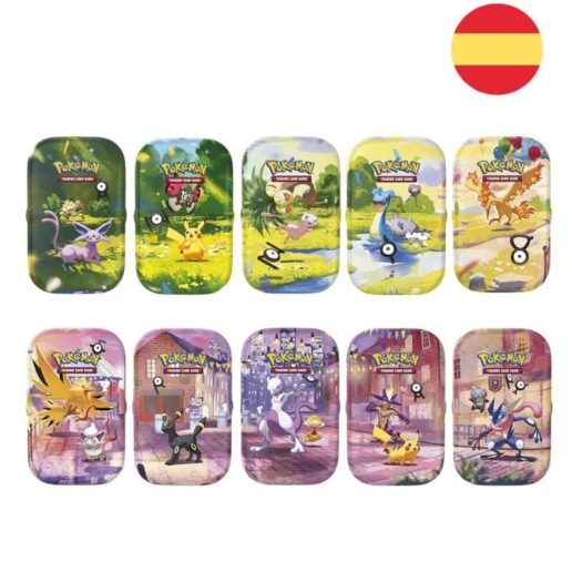 Spanish Pokemon 30 Anniversary assorted Mini Tin Card game