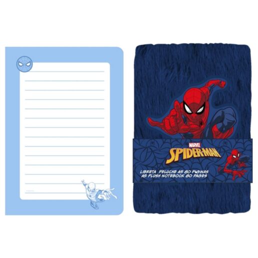 Marvel Spiderman A5 plush notebook