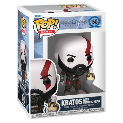 POP figure God of War Kratos with Mimirs Head