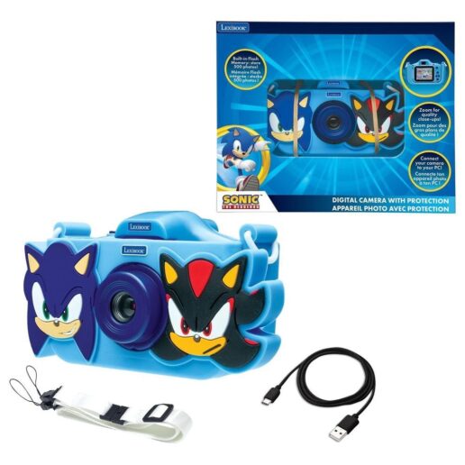 Sonic The Hedgehog Kids digital camera with protective cover