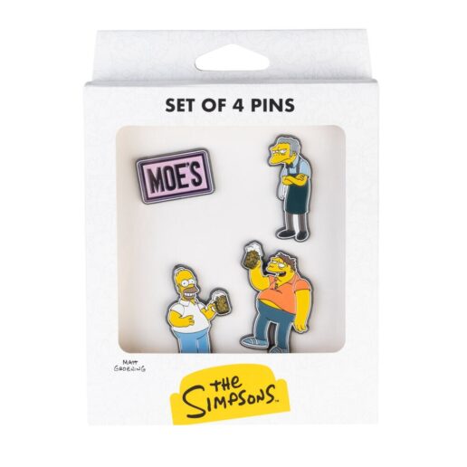 The Simpsons Moes Tavern set of 4 pins