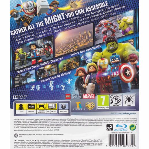 Lego Marvel Avengers Playstation 3 PS3 (Begagnad)
