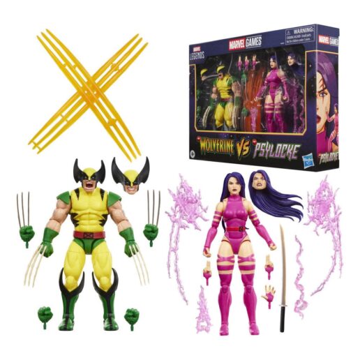 Marvel Legends Series Wolverine Vs Psylocke pack 2 figures 15cm