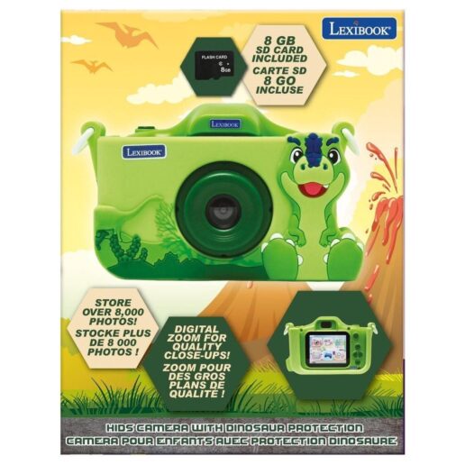 Dinosaur Kids digital camera with protective cover