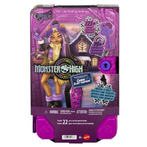 Monster High Skulltimate Secrets Clawdeen Wolf doll and wardrobe