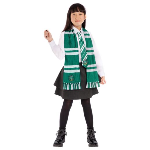 Harry Potter Slytherin wand, tie and scarf set