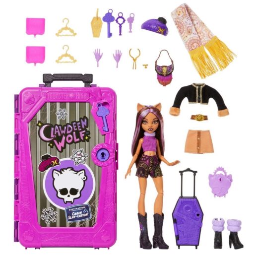 Monster High Skulltimate Secrets Clawdeen Wolf doll and wardrobe