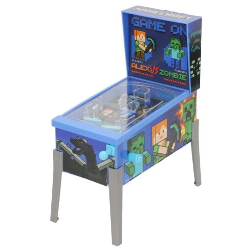 Minecraft Arcade Alex vs Zombie Pinball game
