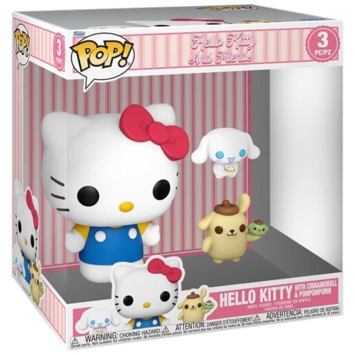 POP figureJumbo Hello Kitty and Friends - Hello Kitty with Cinnamoroll & Pompompurin