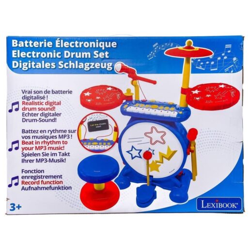 My Rock Band Light-Up Electronic Drum Set with Seat