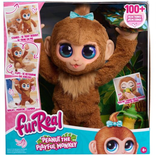 FurReal Peanut playful monkey Interactive plush toy