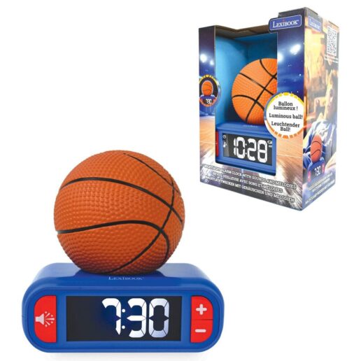 Basketball 3D night light digital alarm clock
